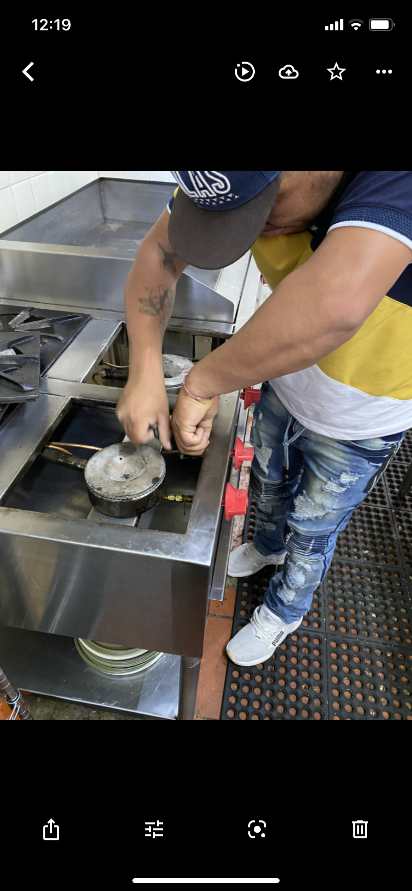 Mantenimiento estufa industrial